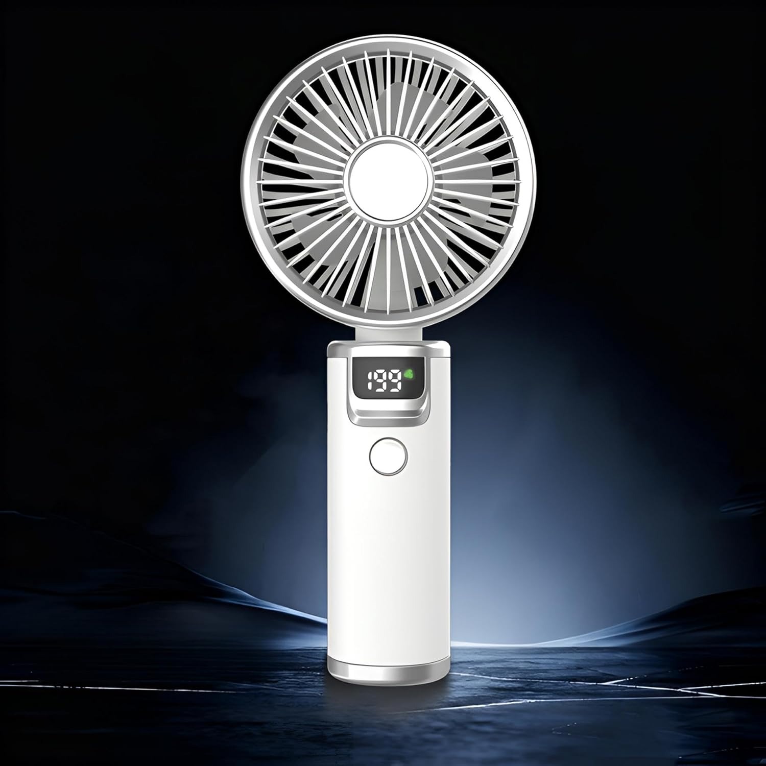 Rechargeable Handheld High-Speed Wind Turbine Fan - Appliance Product Designed For Cooling And Daily Ventilation Routine (Random Color)