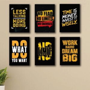Set of 6 Premium Wall Art Photo Tiles – Modern Home Decor Sets