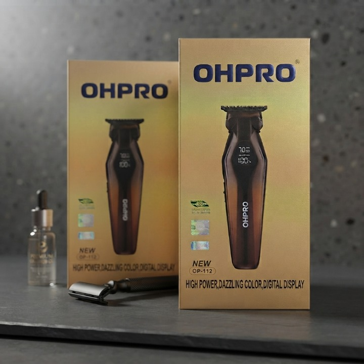OHPRO OP-112 Cordless Hair Trimmer - Personal Care Product Designed For Grooming And Daily Hygiene Routine - Image 2