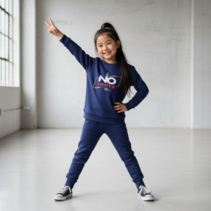 Kids Navey Blue no limit Printed Stylish Kids' Tracksuit Set | FOR BABY AND KIDS