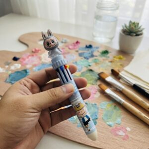 Labubu 10 Color Ballpoint Pen - Stationery Accessory Designed For Writing And Daily Office Routine (Random Color)