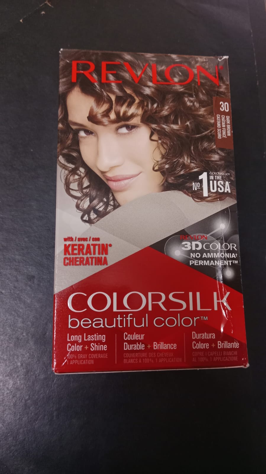 Revlon ColorSilk Hair Color #30 Dark Brown โ Ammonia Free Permanent Hair Dye - Image 3