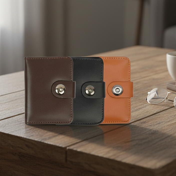 Menโs Premium Leather Wallet โ Pack of 3 | Slim, Stylish & Durable Wallets for Daily Use, Travel & Gifts - Image 4