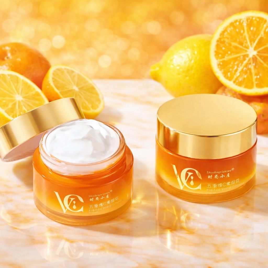 VC Five Fold Vitamin C Tone-Up Cream โ Brightening & Hydrating Facial Daily Moisturizer - Image 2