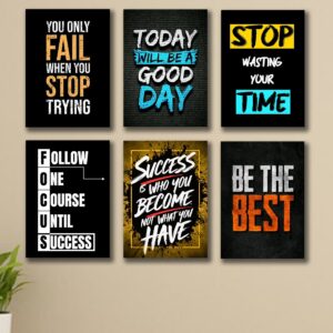 Set of 6 Premium Wall Art Photo Tiles – Modern Home Decor Sets 8x11