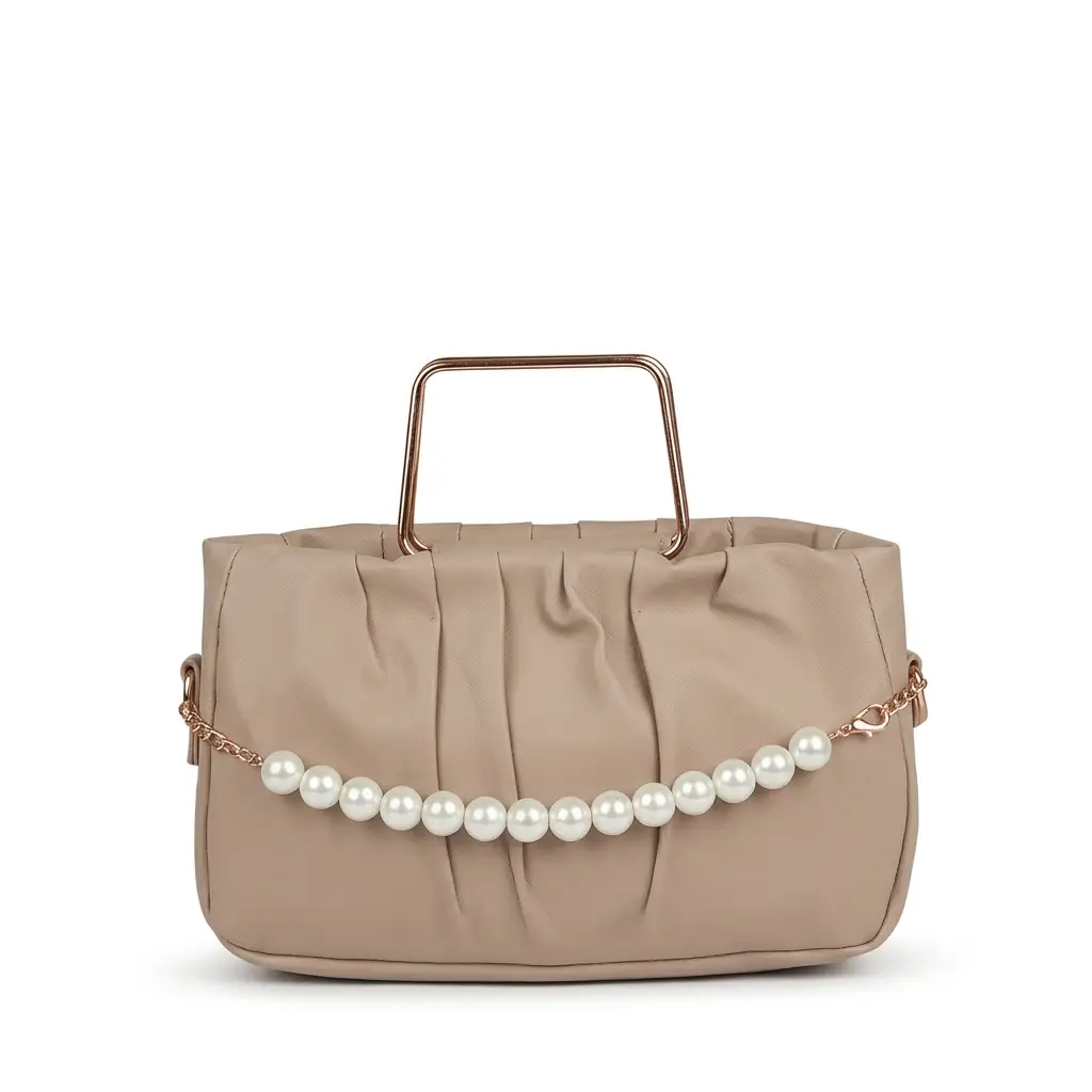Women's PU Leather Plain Hand Bag - Image 2