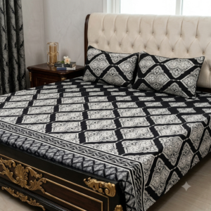 3D Crystal Cotton 3-piece Bedsheet Set AY0010060
