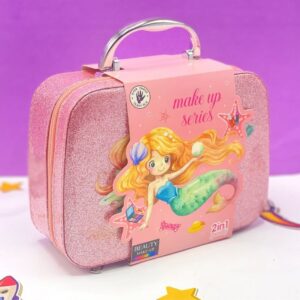 Mermaid 2-In-1 Makeup And Jewelry Case For Kids - Toy Accessory Designed For Makeup Storage And Daily Playtime Routine