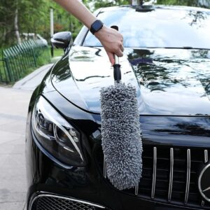 Microfiber Car Duster – Scratch-Free Cleaning with Extendable Handle