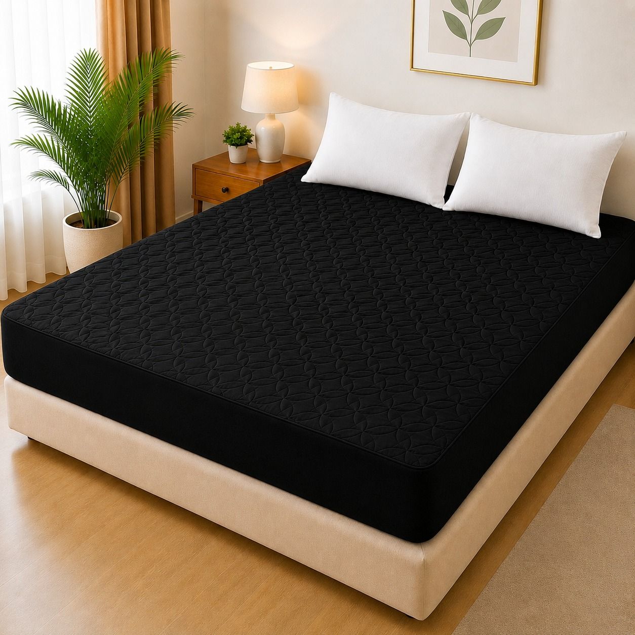 Ultrasonic Quilted Waterproof Mattress Protector โ Joint-Free Fitted Cover (King Size) - Image 4