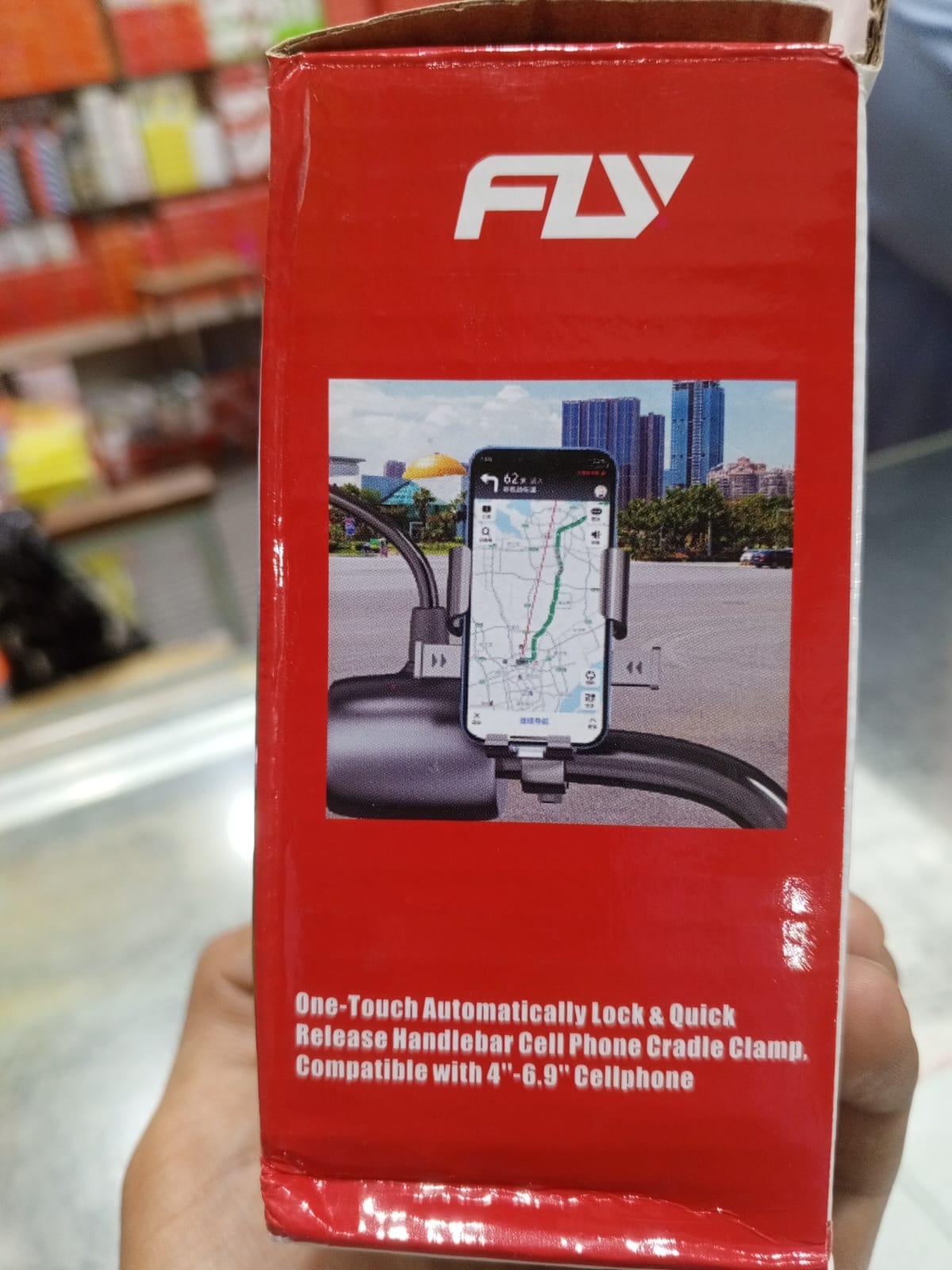 FLY Universal Mechanical Bike & Motorcycle Phone Mount โ 360ยฐ Adjustable Handlebar Bracket for Bicycles, Scooters & E-Bikes - Image 6