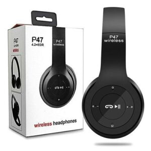 P47 Wireless High Quality Bluetooth Foldable Headset With Microphone FOR All cell phones and laptop used