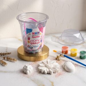 DIY Paint Kit For Kids Creative Play And Party Favors With Unpainted Plaster Figures Daisy Grapes Pineapple