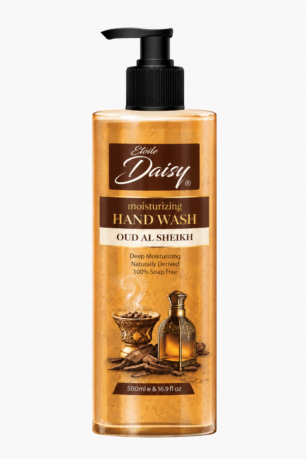 Etoile Daisy Moisturizing Oud-Al-Sheikh Hand Wash 500ml – Hydrating Liquid Hand Soap with Long-Lasting Oud Fragrance in Pakistan