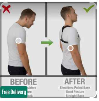 SN-660 Smart care brand Posture corrector Upper back support Strong grip Shoulder Support Relief and Back Pain Relief Belt - Adjustable Posture Support Brace for Men and Women - Image 2