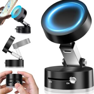 Vacuum Magnetic Suction Cup Folding Swivel Stand โ Double-Sided Universal Mobile Phone Holder