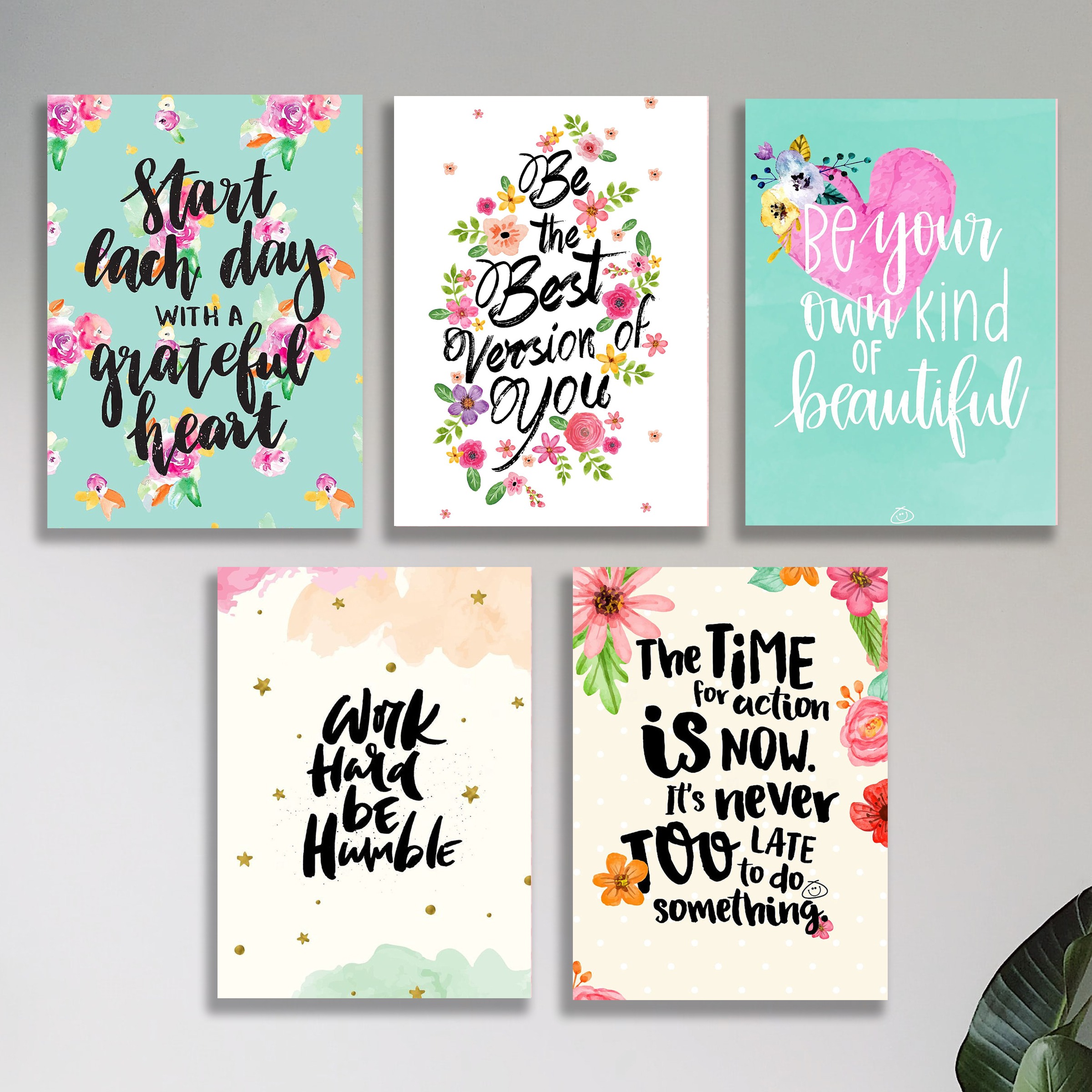 Set of 5 Premium Wall Art Photo Tiles โ Modern Home Decor Sets - Image 2