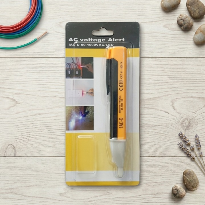 Non-Contact AC Voltage Alert Detector โ Professional 90V-1000V Electric Circuit Tester Pen with LED Light and Sound Buzzer - Image 3