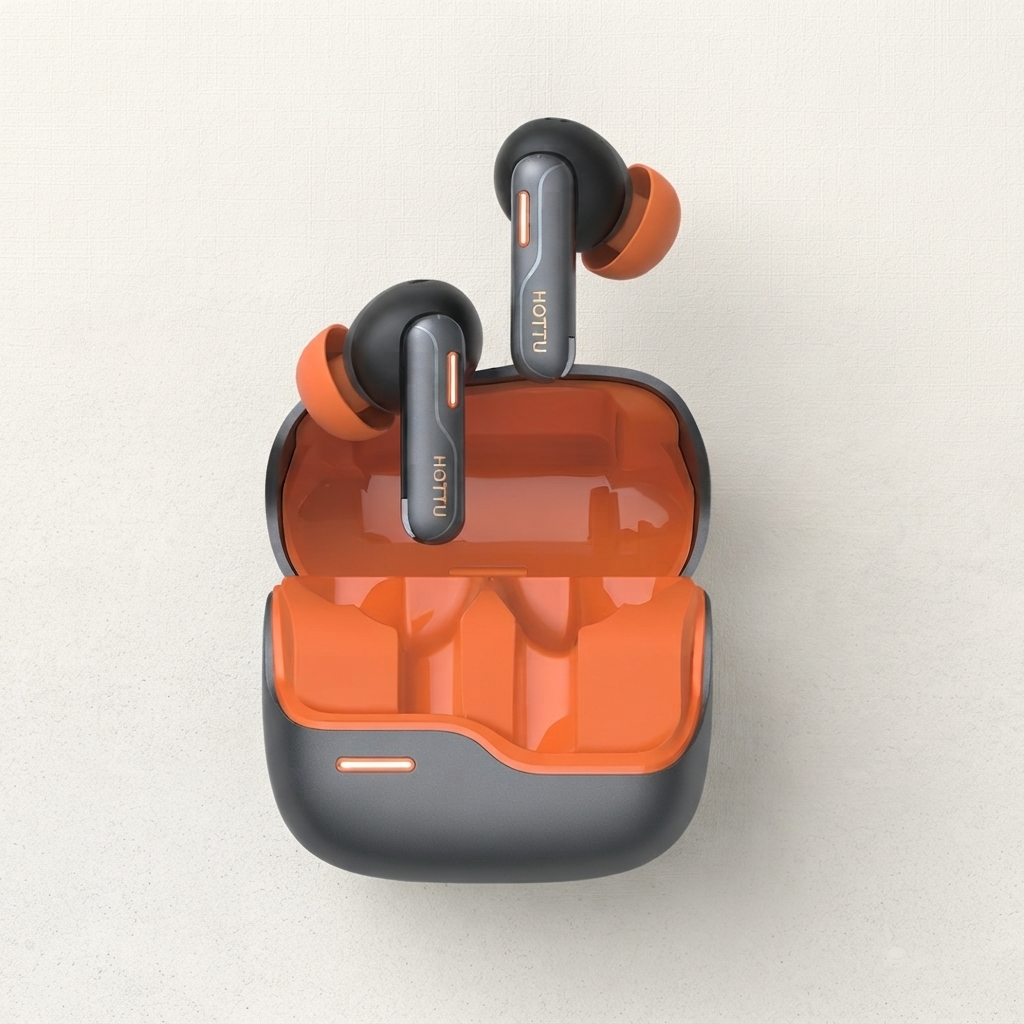 HOTTU TS02 Boom X True Wireless Earbuds โ Quad Mic ENC, 40H Playtime & Deep Bass