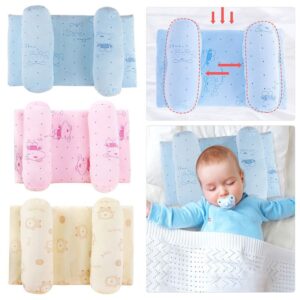 Adjustable Baby Sleeping Support Pillow Anti Roll Cushion And Neck Protection Infant Sleep Positioner | Random Colour
