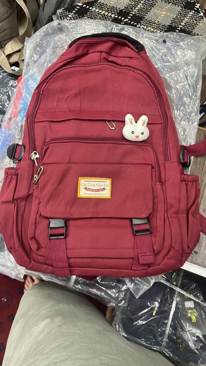 Korean Style School & College Backpack | 48cm x 28cm | Trendy & Spacious | Durable Daypack for Students - Image 5