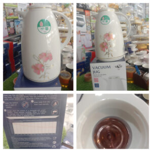 Vacuum Jug Eagle Company โ Insulated Hot & Cold Glass Carafe in Red (1.5โฏL & 2โฏL)