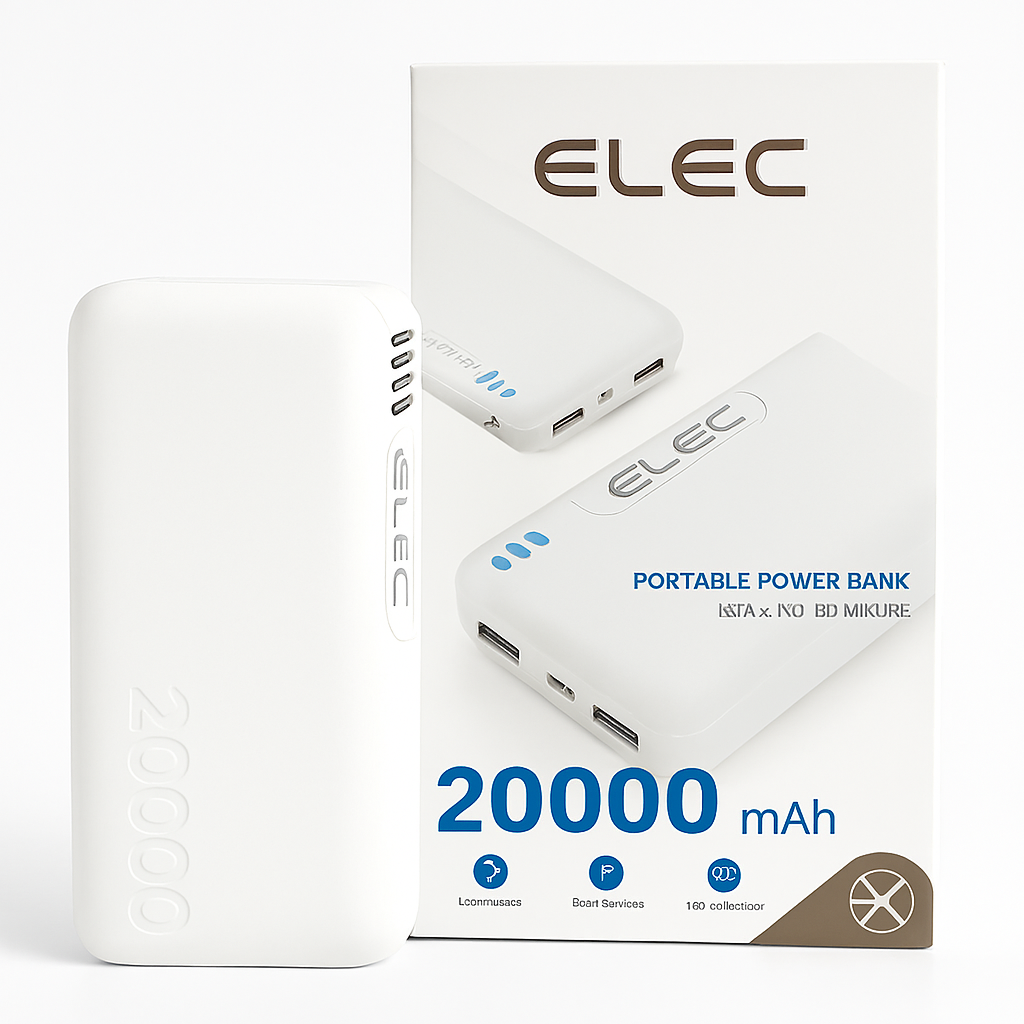 Elec 20000mAh Power Bank โ PD Fast Charging, High-Capacity Portable Charger - Image 5