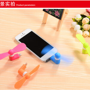 Summer Hot 2 in 1 Mini USB Fan Portable Fan for Mobile Phone Computer , Power bank Air Cooling Fan Android (random color) - Micro USB Fan