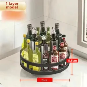 Kitchen Countertop Rotatable Spice Rack