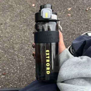 Large-Capacity Fitness Straw Bottle