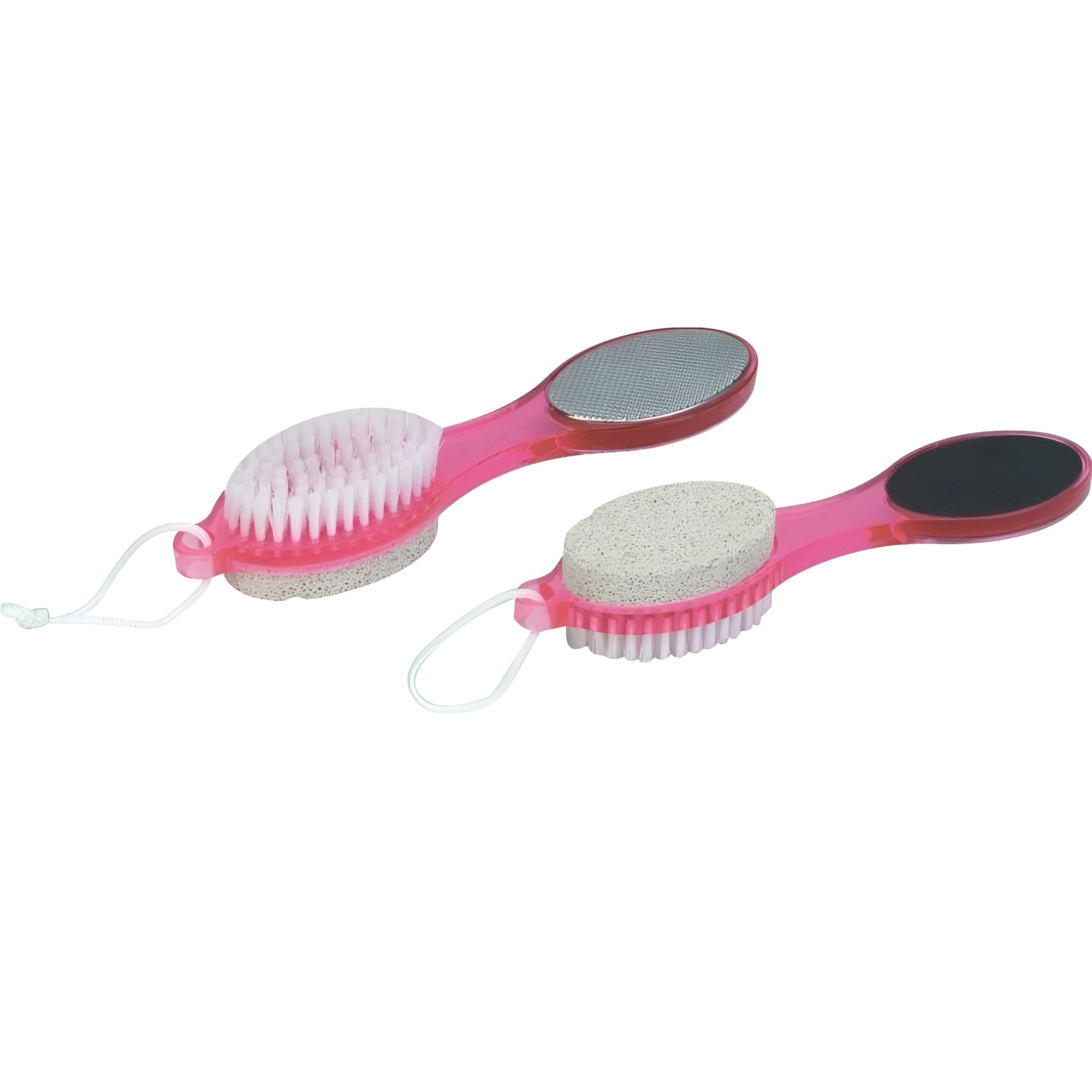 4 In 1 Foot Scrubber | Multi Use Pedicure Paddle Brush - 4 Step Pedicure Cleanse, Scrub, File And Buff (Random color) - Image 8