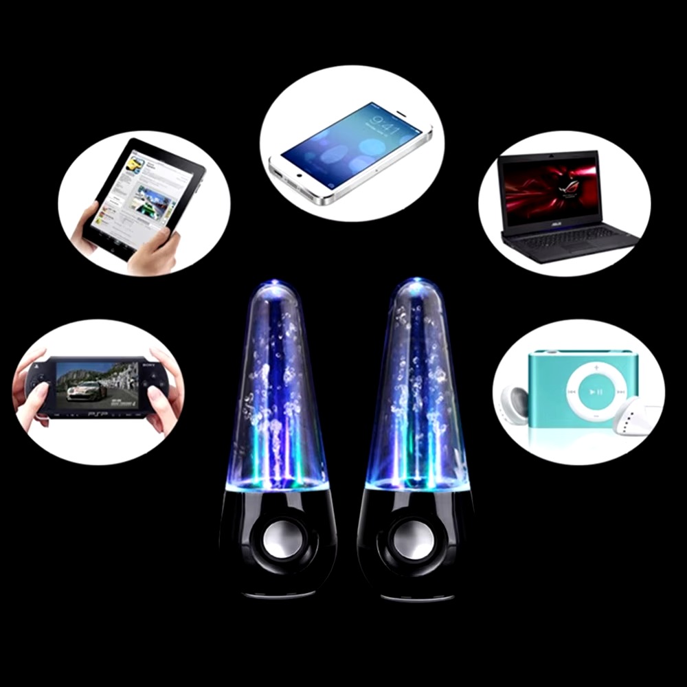 Water dancing speakers ( bullet shape) (random color) - Image 4