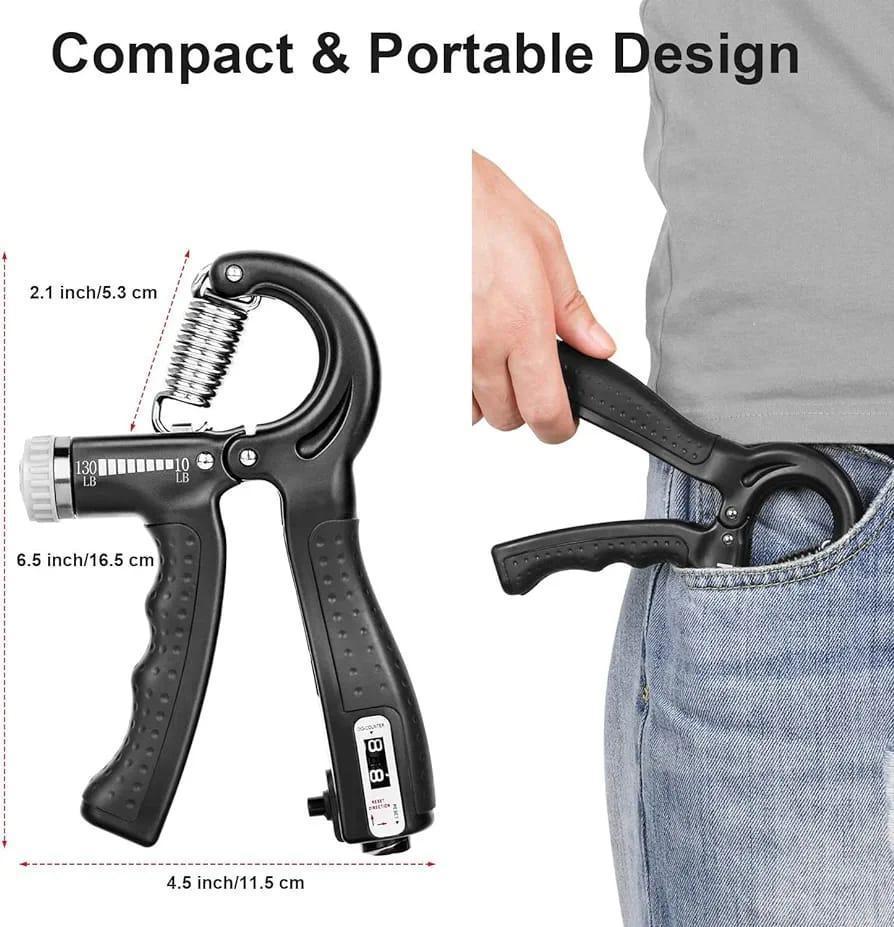 Hand Grip Strengthener Adjustable Resistance Wrist Strengthener Forearm Gripper Hand Workout Strength Trainer | With Counter (Random colour) - Image 2
