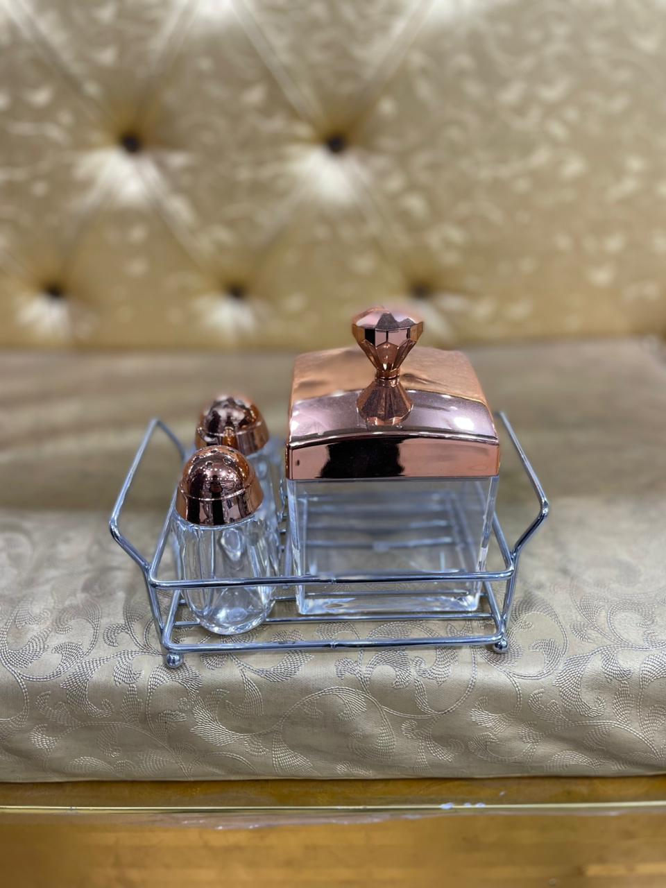 Sugar Pot and Pepper Cruet Set - Image 3