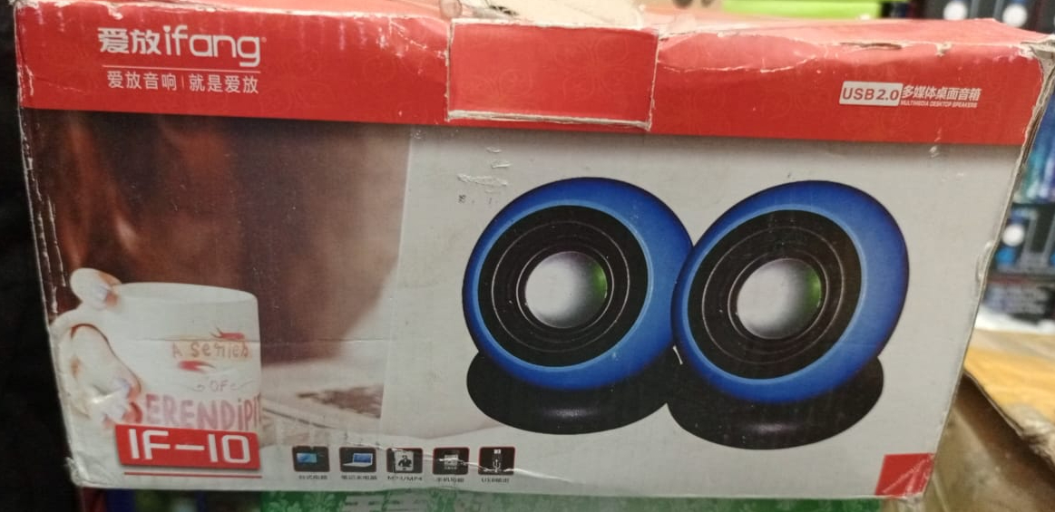 (Pair) IF-10 USB 2.0 Mini USB Speaker for Laptop and Desktop (random color) - Image 4