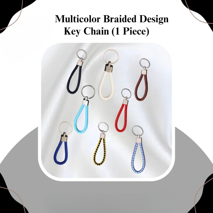 Multi Color Braided Design Keychain | Best Quality Keychain ( Random Color ) - Image 6