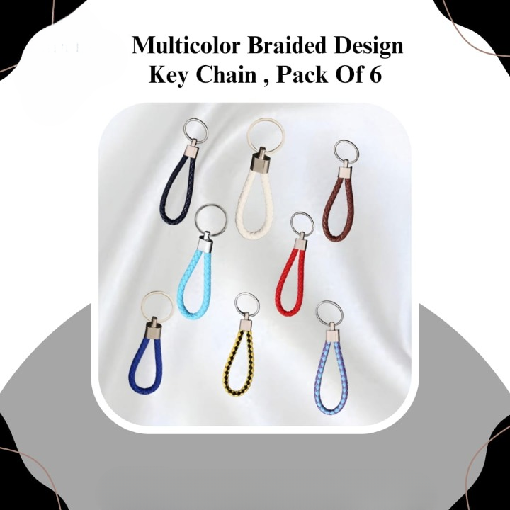Multi Color Braided Design Keychain | Best Quality Keychain ( Random Color ) - Image 2
