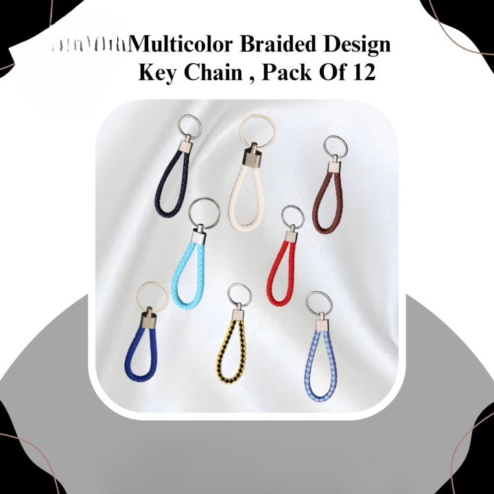 Multi Color Braided Design Keychain | Best Quality Keychain ( Random Color ) - Image 7