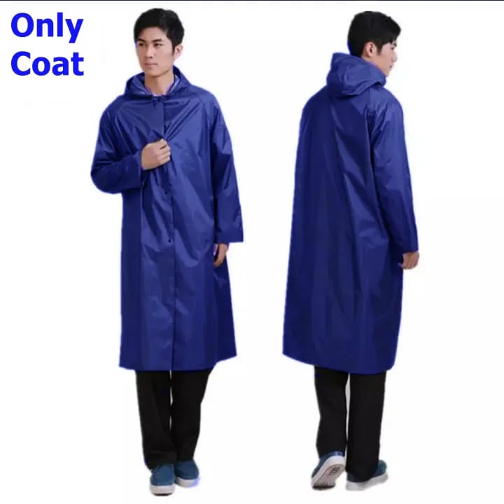 1 Piece Rain Coat | Waterproof Rain Coat | Rain Coat For Bikers | Rain Coat For Men & Women | Parachute Material Rain Coat ( Only Coat ) & ( Random Color ) - Image 3