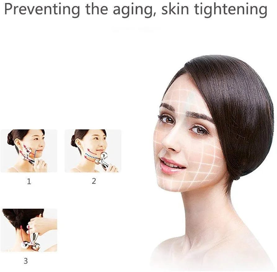 3D Face Massager Roller โ 360ยฐ Rotation Handheld Y-Shape Plastic Tool for Face Lifting, Anti-Wrinkle, Skin Firming, and Full Body Relaxation | NM-091 ( Random Color ) - Image 8