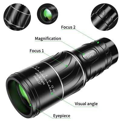 High Professional Monocular 16*52 - Binoculars Dual Focus Anti Reflective Non-infrared HD Monocular Telescope - Image 2