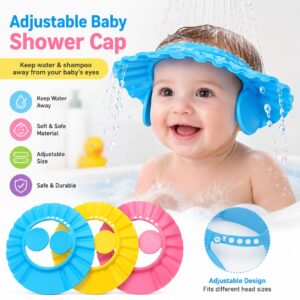 Baby Shower Cap With Stopper | Silicon Baby Shower Cap | Soft & Safe Material  | Random Color