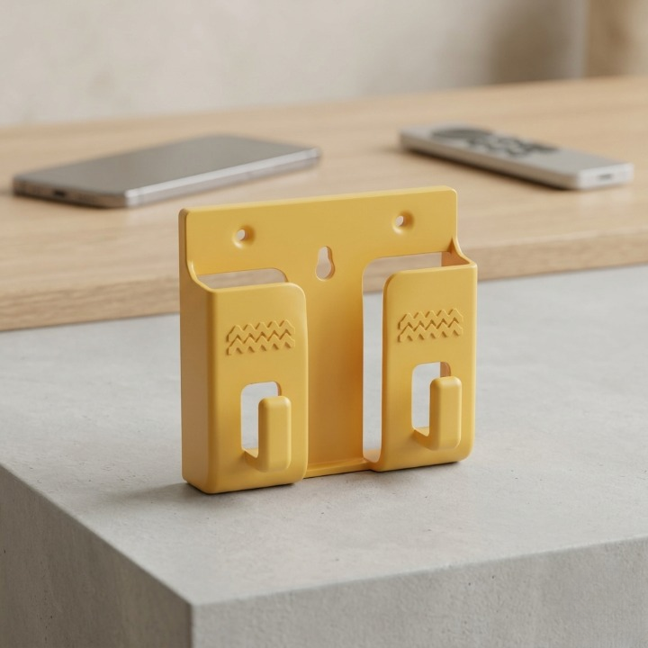Wall Mounted Universal Mobile Phone Holders – Space-Saving Charging Stand & Remote Organizer (Random Colors) - Image 3