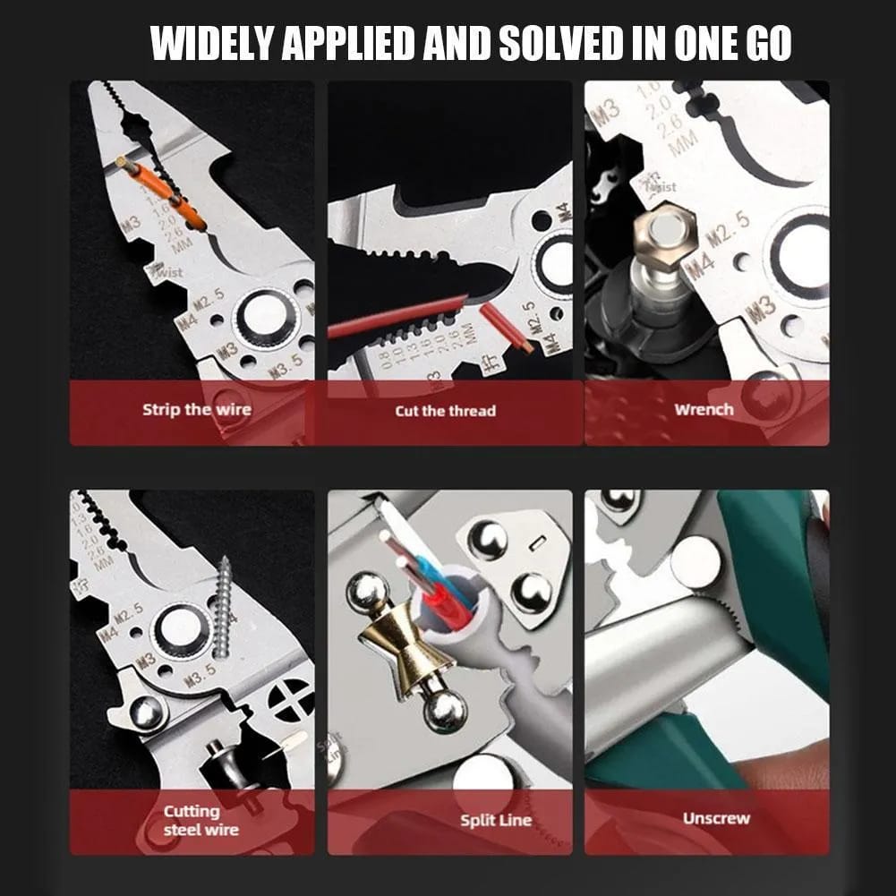 16 In 1 Plier Durable Strong Reliable Multi Functional Compact And Versatile Iron Tool With Multicolor Finish - Image 3