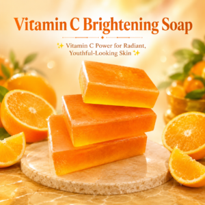 Instant Glow Vitamin C Brightening Soap โ Organic Skin Brightening Soap for Glowing, Even-Toned & Healthy Looking Skin | Deep Cleansing & Daily Face & Body Care