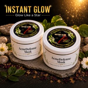 Acne Defense Face Mask 50g โ Natural Deep Cleansing Mask for Acne, Oil Control, Blemishes & Clear Skin