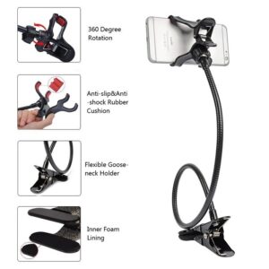 Flexible Gooseneck Phone Holder - 360 Rotation | Random Color
