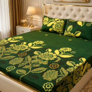 3D Crystal Cotton 3-piece Bedsheet Set AY0010013
