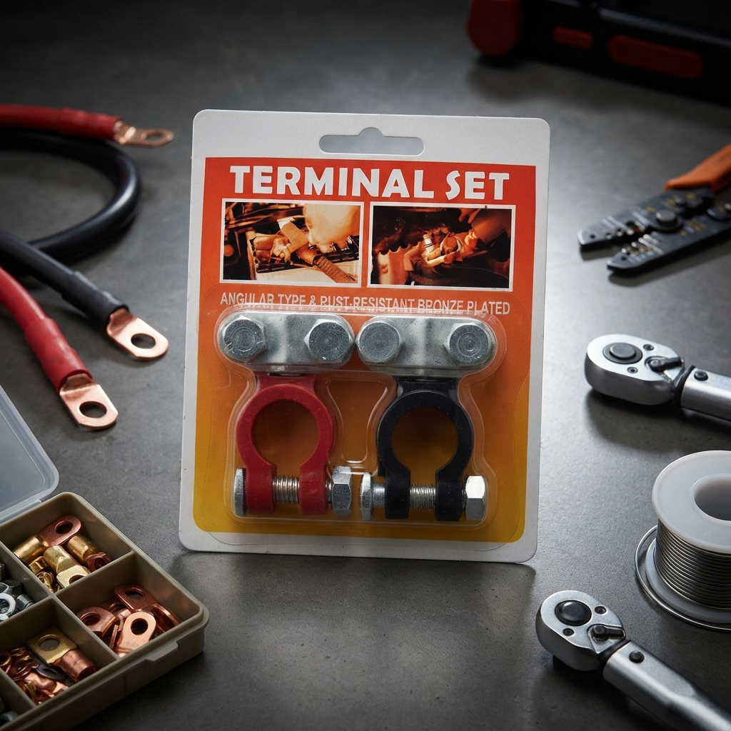 Battery Terminal Set - Positive & Negative (2pcs)