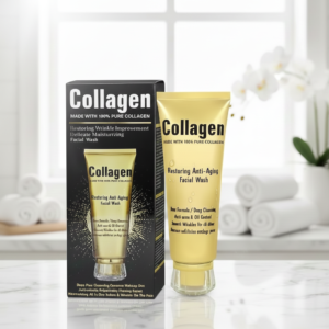 Collagen Restoring Anti-Aging Facial Wash - Deep Cleansing, Wrinkle Improvement, Oil Control & Delicate Moisturizing (120ml)